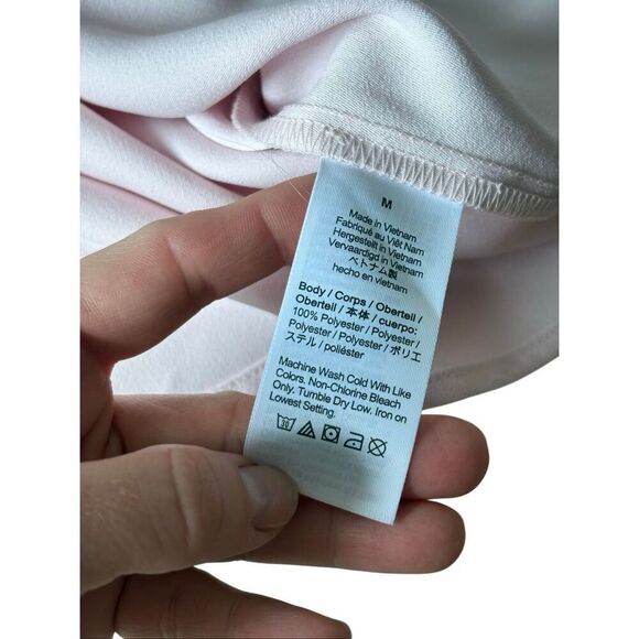 J Crew Ruffled Sleeveless Top Blouse  size M Light Pink - Picture 7 of 7